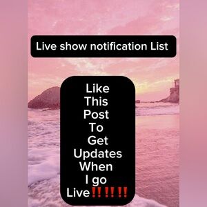 Live show notification List! ‼️‼️‼️